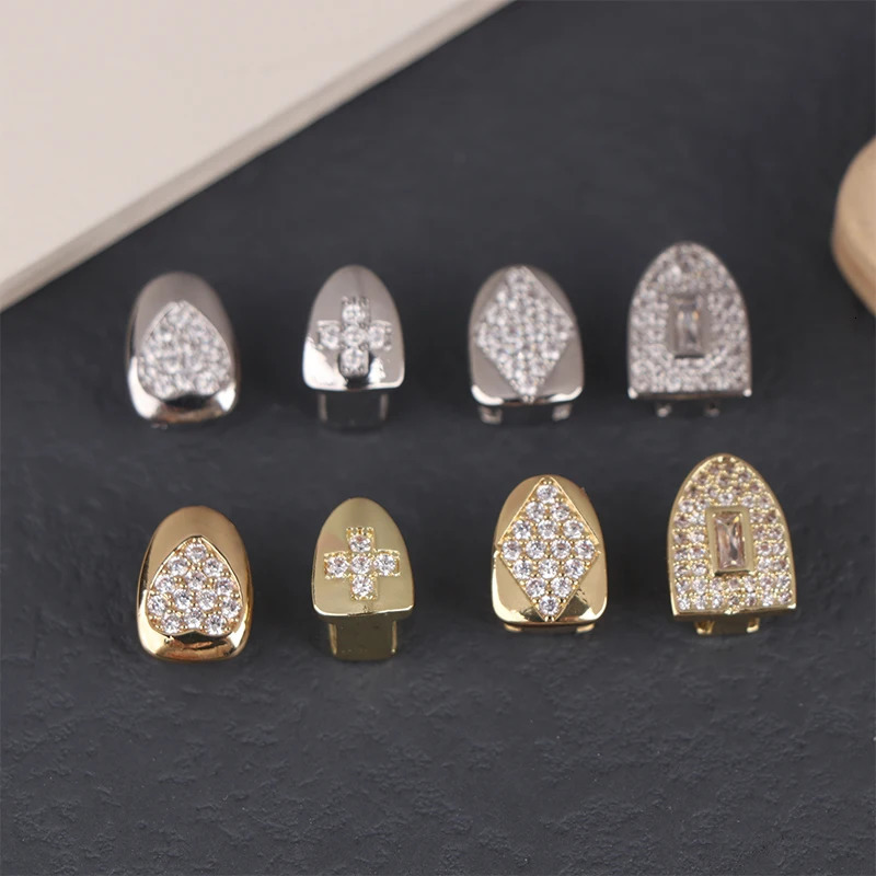 Hip Hop Single Tooth Teeth Punk Metal Caps Fashion Party Cosplay Grills Dental Jewelry 250613