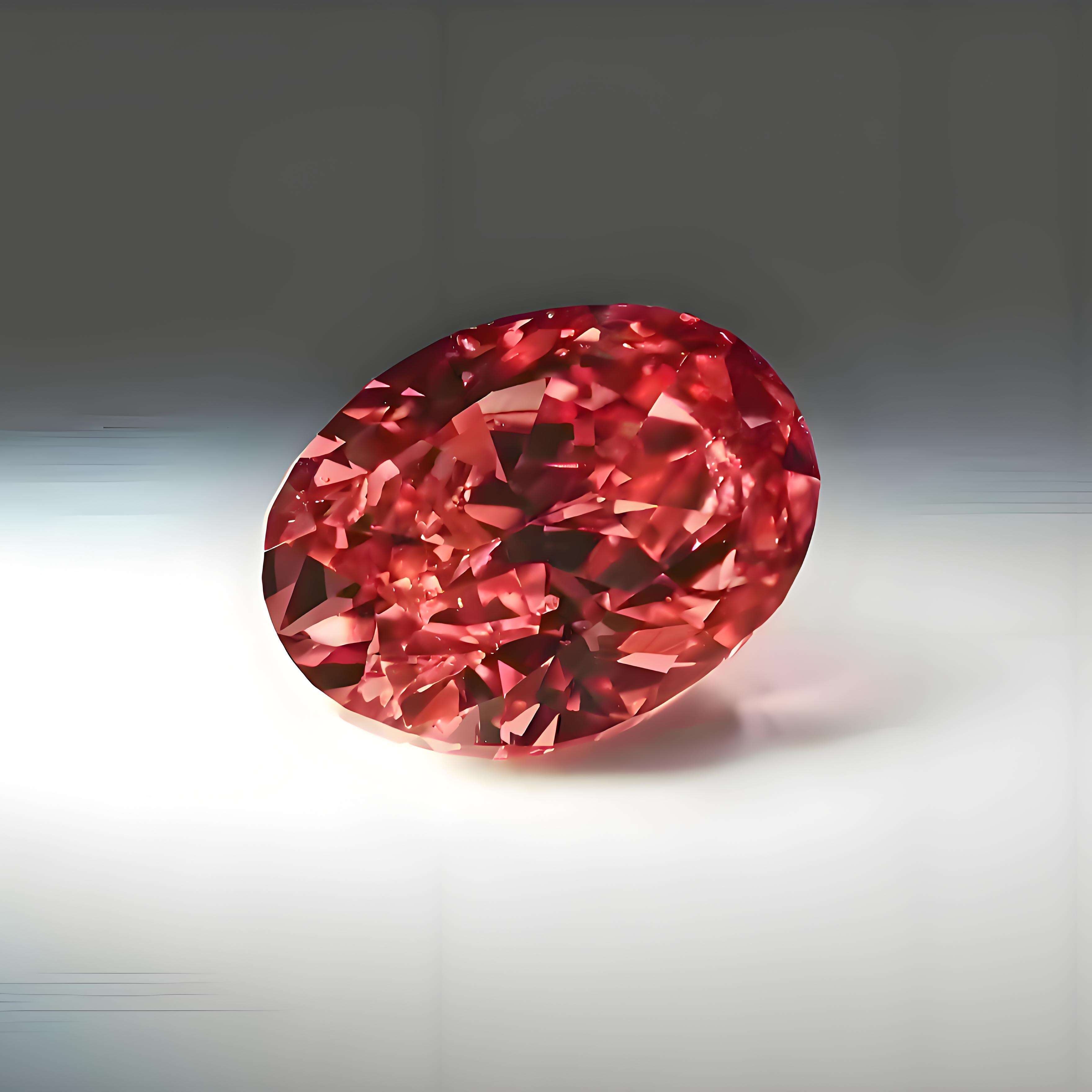 1-10carat Lab Grown IGI GIA NGTC Certified Man Made Red CVD Loose Lab Diamond Cushion Round Oval Cut From India Factory