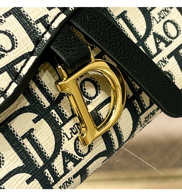 Women's Fashion Printed Wallet Free Shipping Trendy Brand Card Bag Luxury Designer Fashion Handbag Gold Label