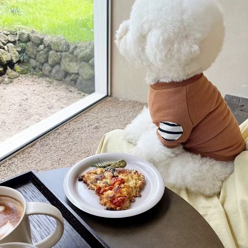 T851 Pet puppy clothes summer thin Teddy Panda Pomeranian Schnauzer Yorkshire Terrier small dog T-shirt