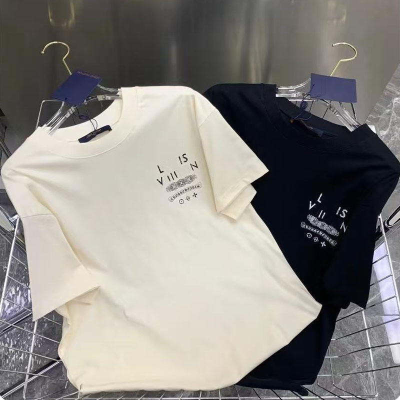 Designer Luxury Men's T-Shirts Shirts Crew Neck Short Sleeve Loose Cotton Breathable Tee Top Shirts Summer Casual T Shirt T-Shirt Womens Mens Clothing Multiple Styles