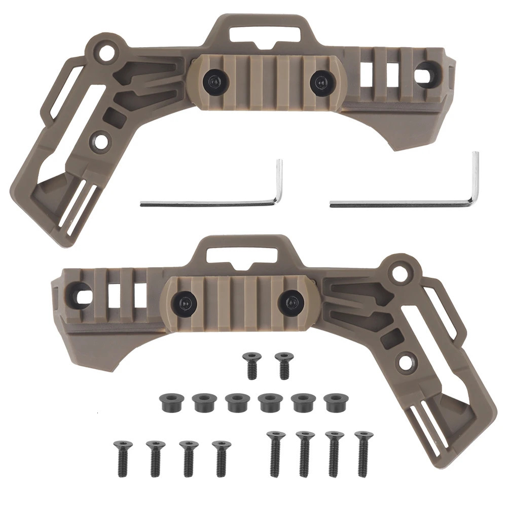 2Pcs Wendy 30 Tactical Helmet Rail Side Guide Team MLOK Mount Hunting Airsoft FAST Accessories 250611