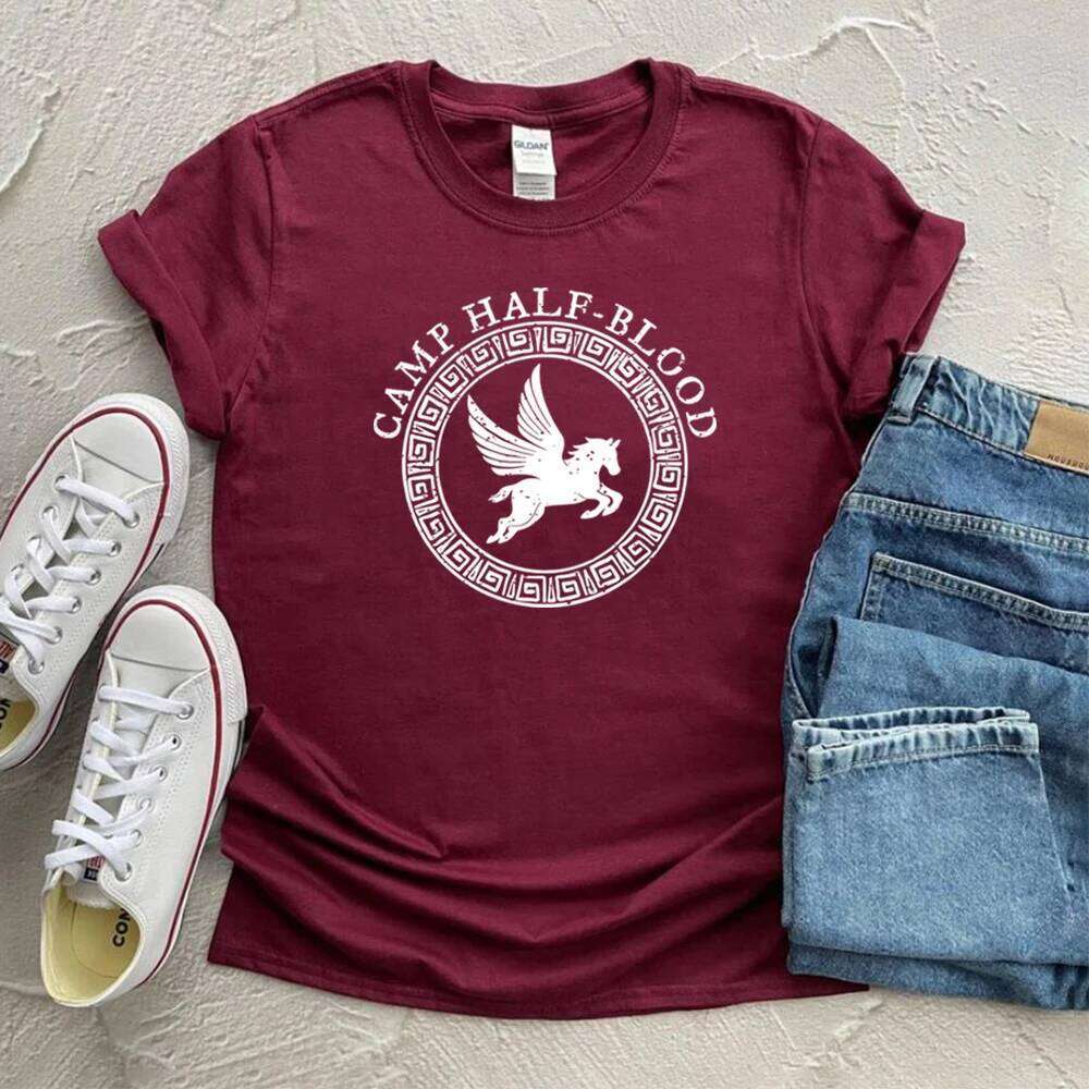 Half Blood Shirt Percy Jackson And Olympian SPQR T-Shirt Vintage Camp Half-Blood Chronicles Branches T-Shirt Hipster Tops