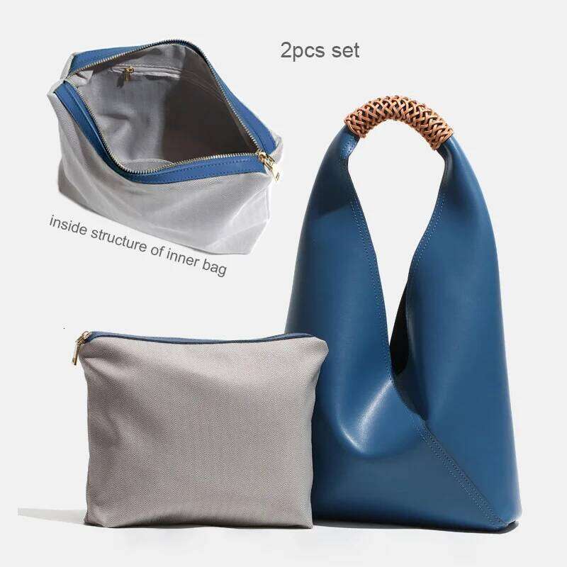 Women's 2023 Trend Female Leather Armpit Bag Lady High Level Large Capacity Dumpling Tote Shoulder Pack Commuting Handbag 2025/06/20