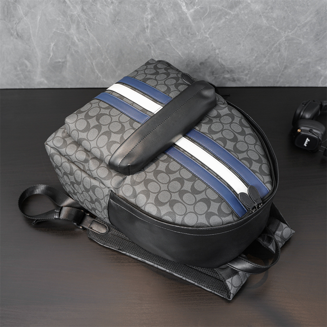 new Free shipping designer cross body for Men Splicing contrasting color backpack backpack Korean fashion backpack travel bag computer bag