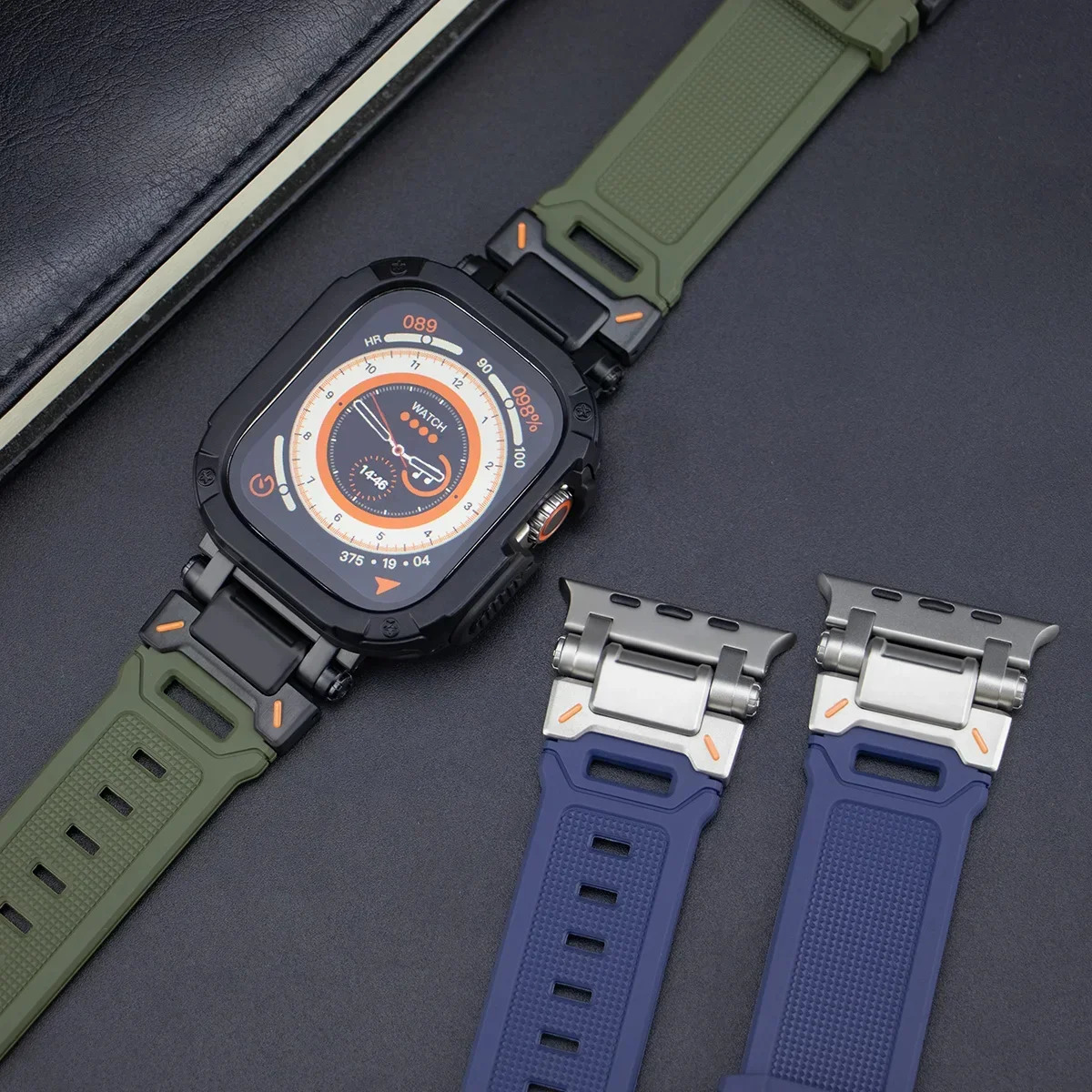 TPU CaseRubber Loop Strap for Apple Watch Ultra 2 1 Band 49mm Silicone Men Bracelet for Series 44mm 45mm 8 7 6 5 4 Se 9 250618