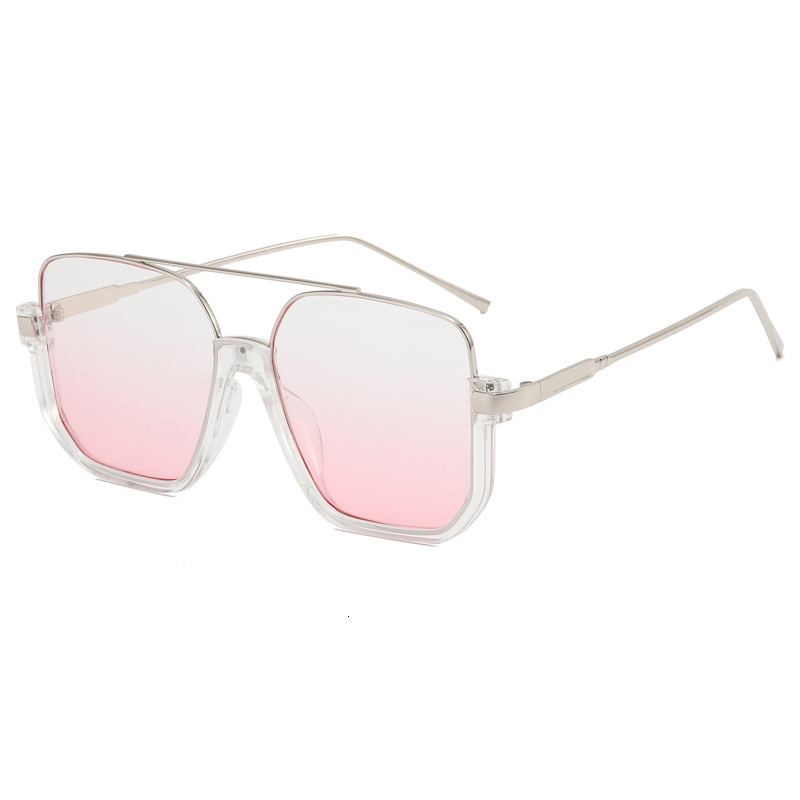 Large Frame Square Brown Sunglasses Flattering for Round Faces Thin Frame Influencer Street Style Versatile UV Protection Luxury Eyewear for Women