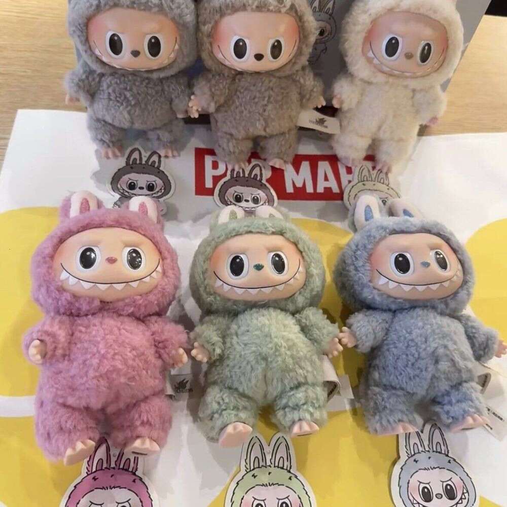 Bubble Mart Labubu Plush aron Blind Box Figurine Trendy Vinyl Doll Pendant 5f