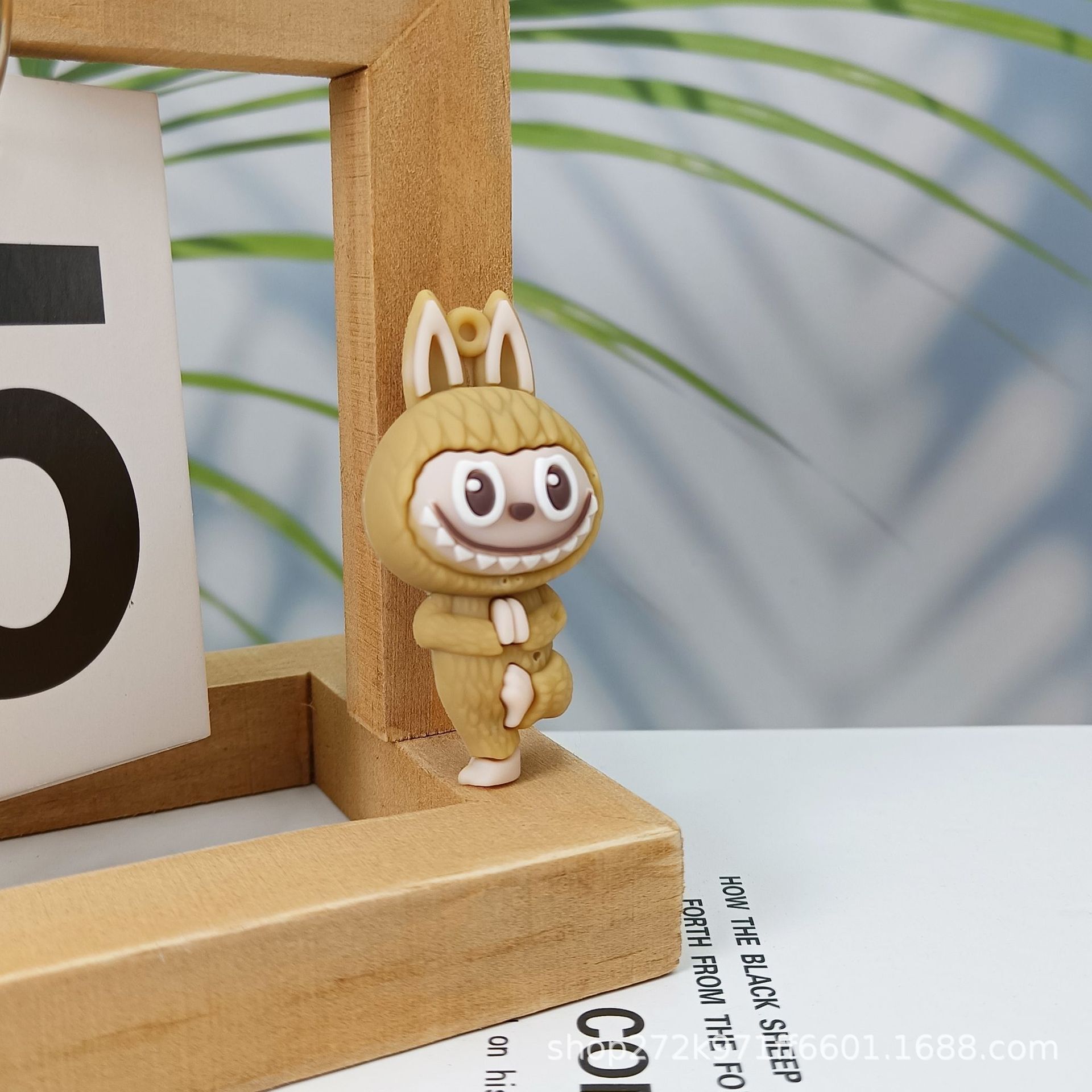 New Yoga Labubu Keychain Blind Designer Keychain Box Blind Bag 3D Plush Toy Cross-border Free Delivery Labubu Little Sheep Backpack Pendant