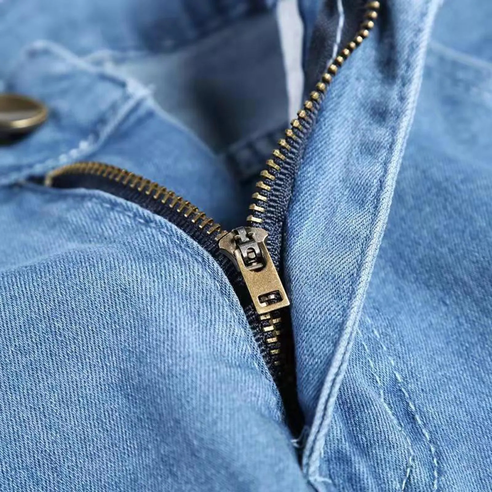 Mens Jeans Denim Distressed S 3xl Jeans Elastic Slim Fashion MenS Pants Fashion Street Style Ripped Skinny Jeans 250619