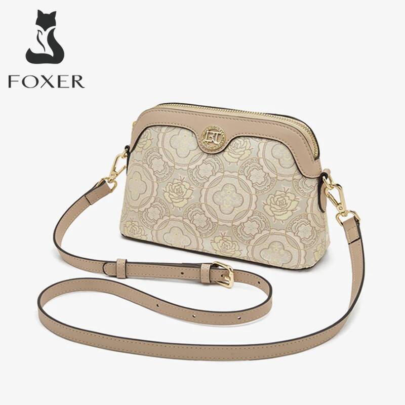DHGM FOXER Chinese style Embroidery Women Shoulder Underarm 2025 New Large Fashion Crossbody Bag Purse Gift for Mom,Wife