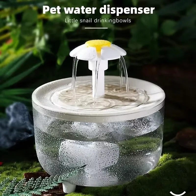 Pet Water Fountain Automatic Cat Drink Bowl Filter 1200ml USB Electric Mute Pet Drinking Dispenser Drinker For Cats Water Filter 250614