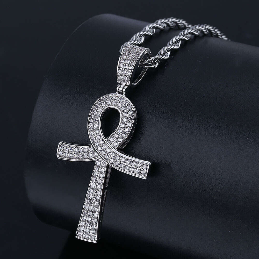 Trendy Necklace Anhe Key Cross Pendant Chain