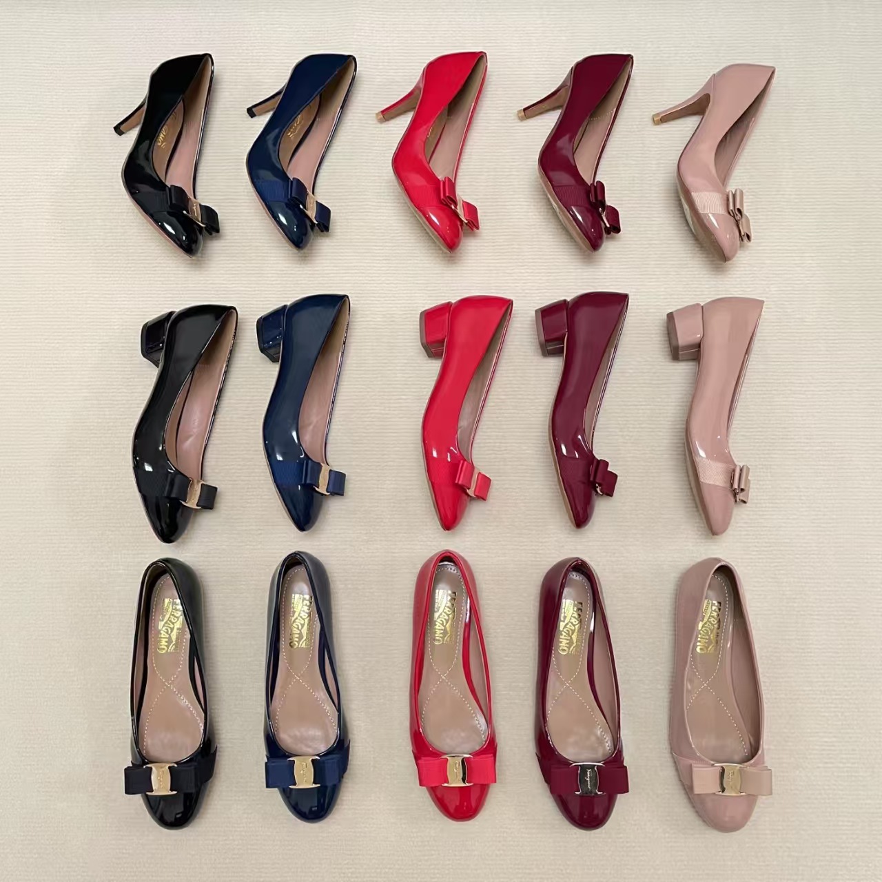 With box Round toe Mary Jane shoes Womens Designer Dress Shoes Ballet Shoes Flats Boat Shoe Chunky Heel Kitten Heel Leather Letter Bow Dance Formal Shoes Woman Lady