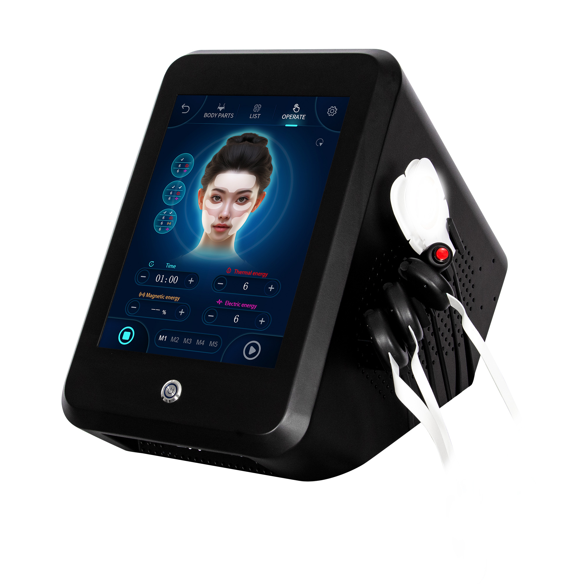 Latest Strong Pulsed Magnetic MYOSLIM And Face RF Heat Energy Output Face Vline Face Lift Wrinkle Removal Machine