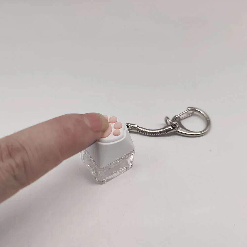 Cute Cat Claw Keychain - Fingertip Decompression Toy Key Tester Bag Pendant Perfect for Couples' Festival Gift Good quality