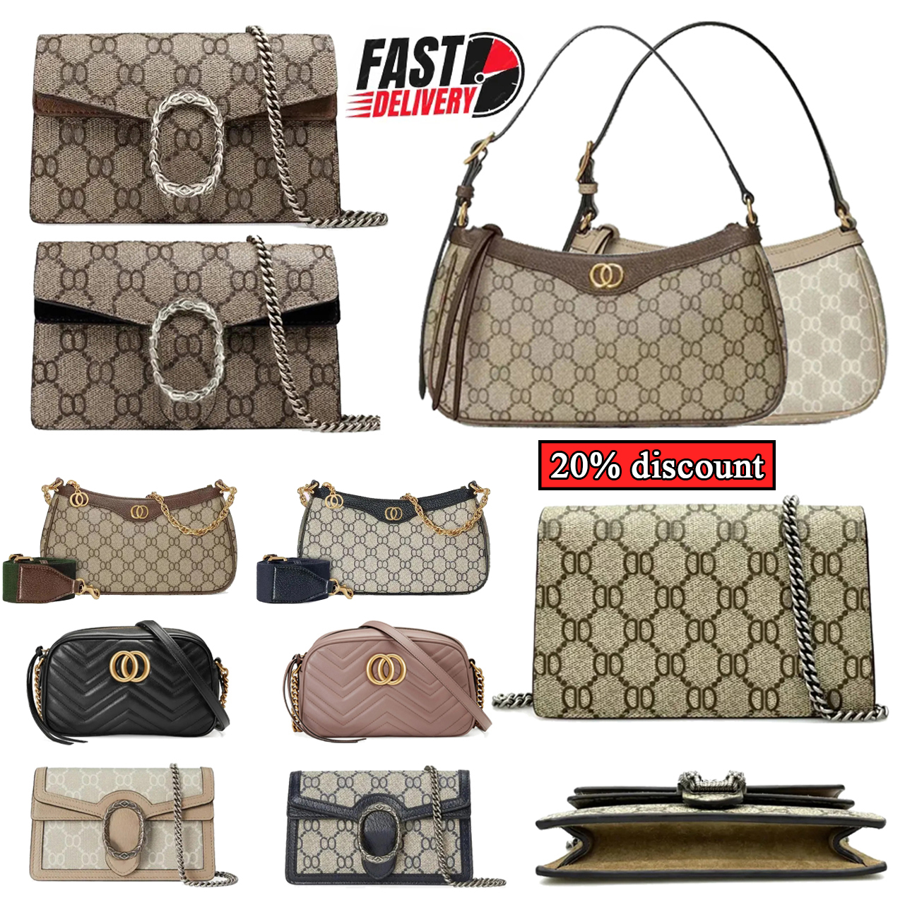 Designer Bag Shoulder Bag Women's Fashion Luxury Bag High Quality Classic Snake Wallet Chain Stitched Crossbody Fashion Leather Hobo Underarm Bag Mini Purse 01