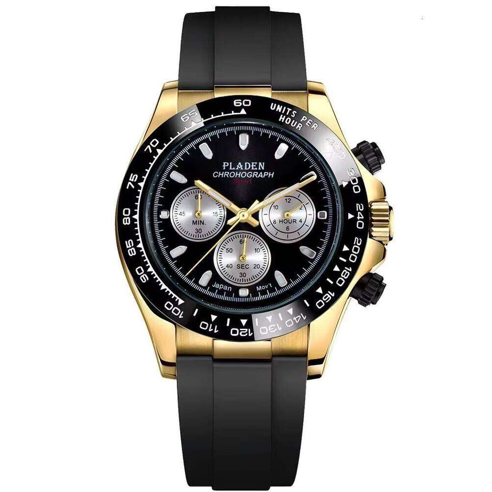 DHgargets High Quality 3 Atm Waterproof Automatic Man Japanese Movement Silicone Strap OEM Factory Wrist Watch for Men