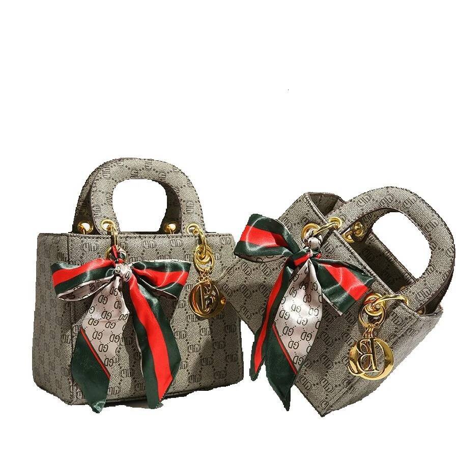 Free Shipping 2025 New Designer Bag Retro High-end Elegant Printed Scarf Women's Handbag Fashionable High-quality Shopping Bag