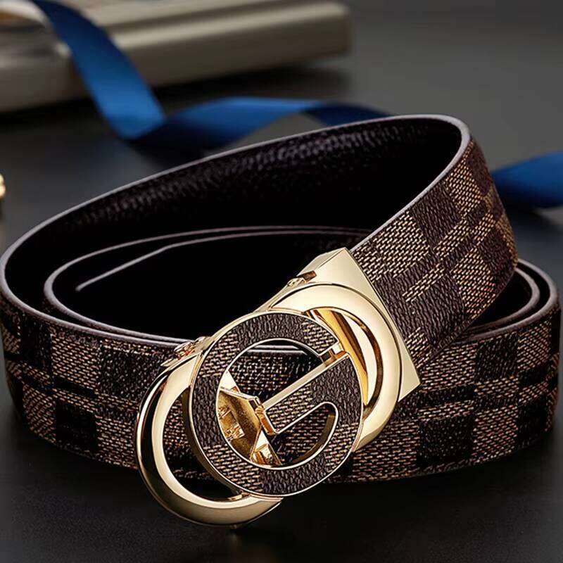DHGadgets G-shaped Double-sided Colorful Automatic Buckle Men's Belt