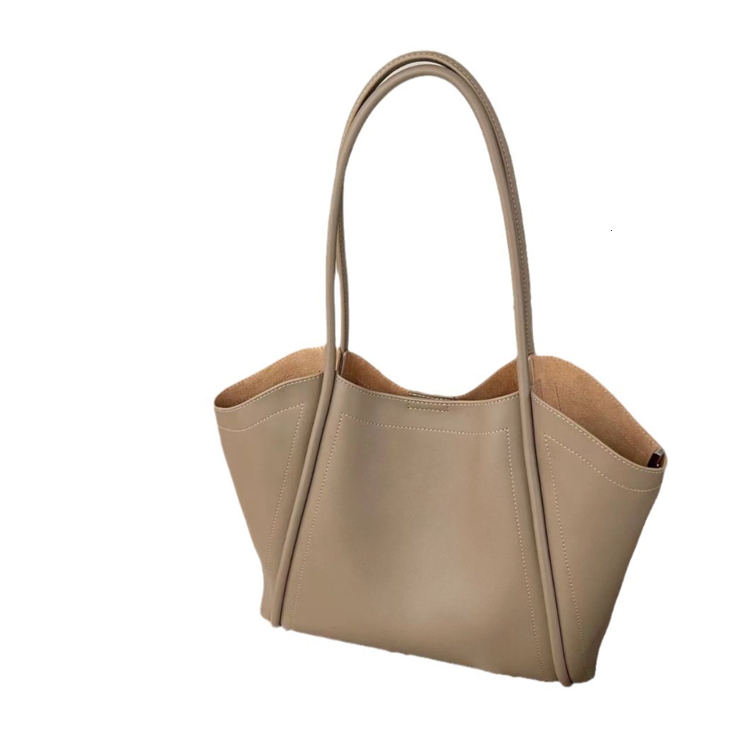 Free Shipping 2025 New Niche Soft Leather Wing Bag For Women Luxury Large Capacity Designer Bags High-end Commuter Genuine Leather Shoulder Cowhide La