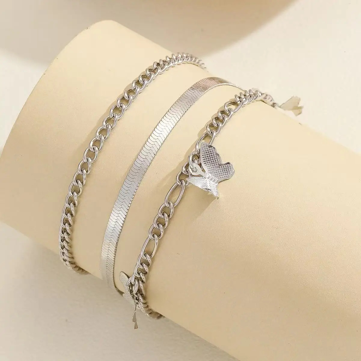 Summer Beach Exquisite 3 layer Chain Anklet Suitable For Friends The Gift 250606
