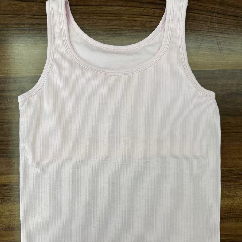 womens soft pastel pink rib knit vest chic casual layering piece