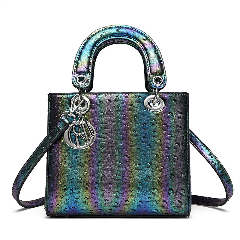 Free Shipping 2025 New Designer Bag High-end Trendy Colorful Genuine Leather Women's Handbag Fashionable High-quality Shopping Bag