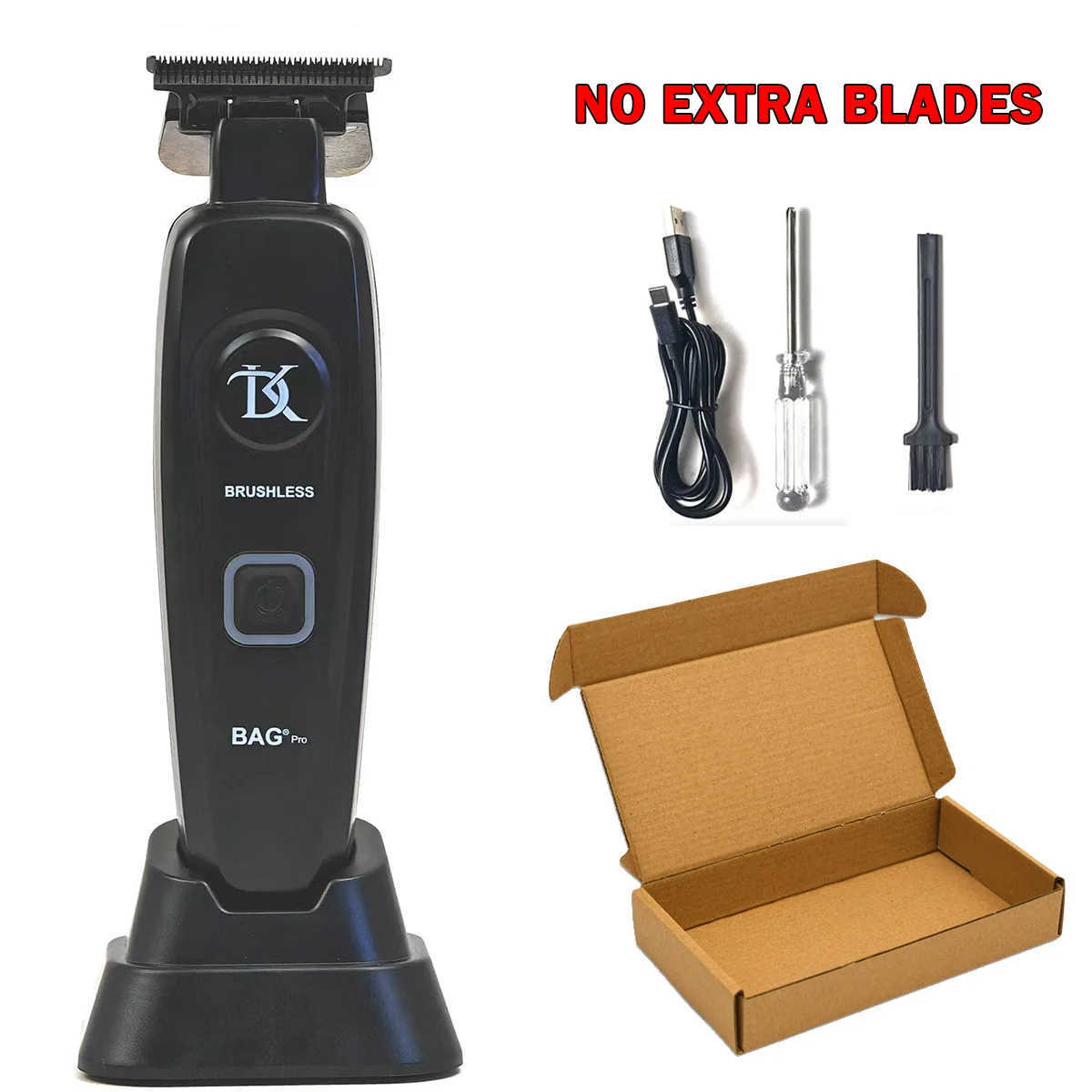 DK-078 Full Metal Professional Hair Salon Electric Hair Trimmer 7200RPM Brushless Motor Haircut Machine Finish Detail Clipper W250609