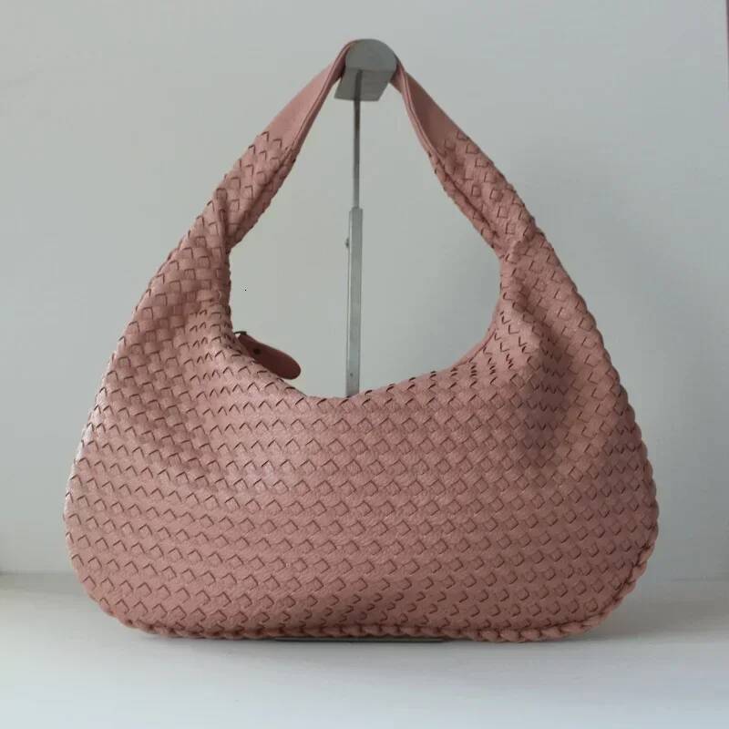 DHSM Tote for Women Evening Bags Woven Pu Leather Messenger Fashion Designer Handbag High Quality Black Gray Blue Shoulder