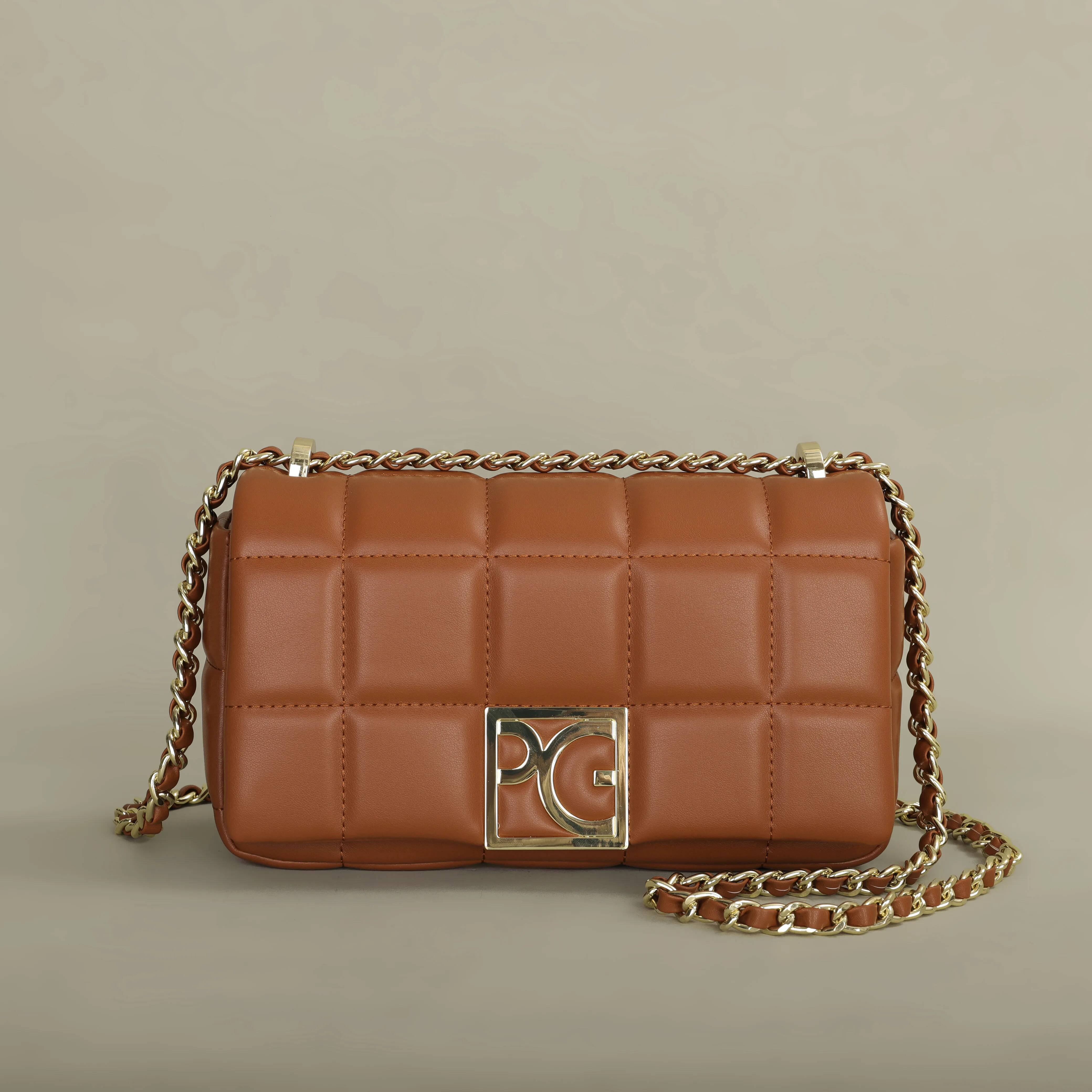 DHSM PG PATSY GARIS Brand Design Bright Crossbody 2024 New Leather Refined Elegant Ladies Commuter Banquet Bag
