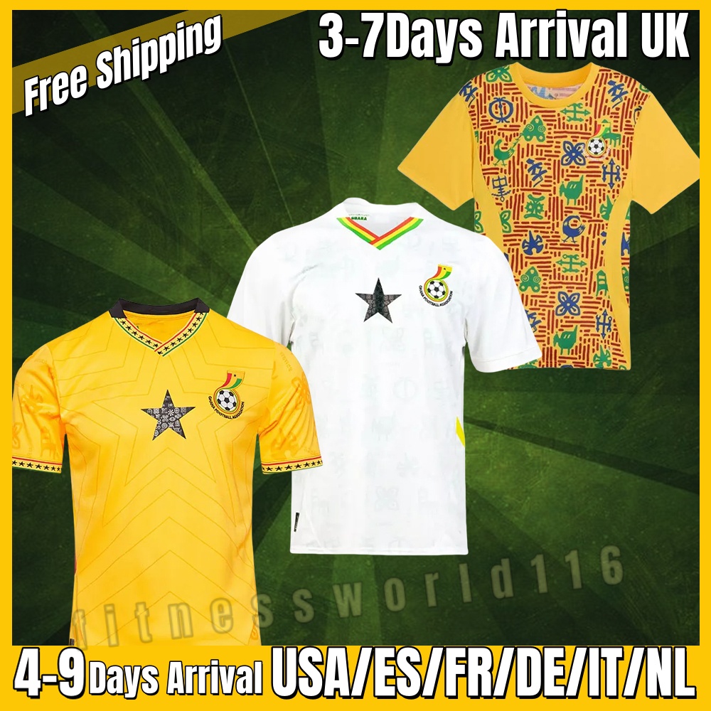 xxxl 4xl 25 26 ghana jersey Egypt Senegal Ghana soccer jerseys Cote d Ivoire salah Morocco HAKIMI Ziyech GUEYE SARR Pre-Match Players fans and Men kids Africa Mens S-4XL