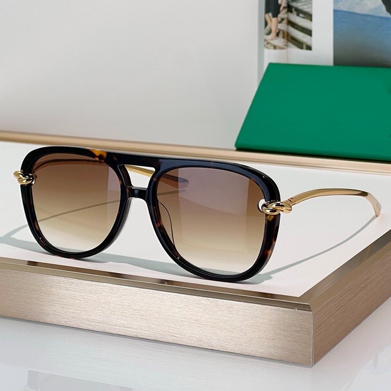 Designer Sunglasses For Women Men Knot Metal Square Pilot Eyewear 1391 Luxury Sunglasses Outdoor Goggles UV400 Protection Glasses With Box