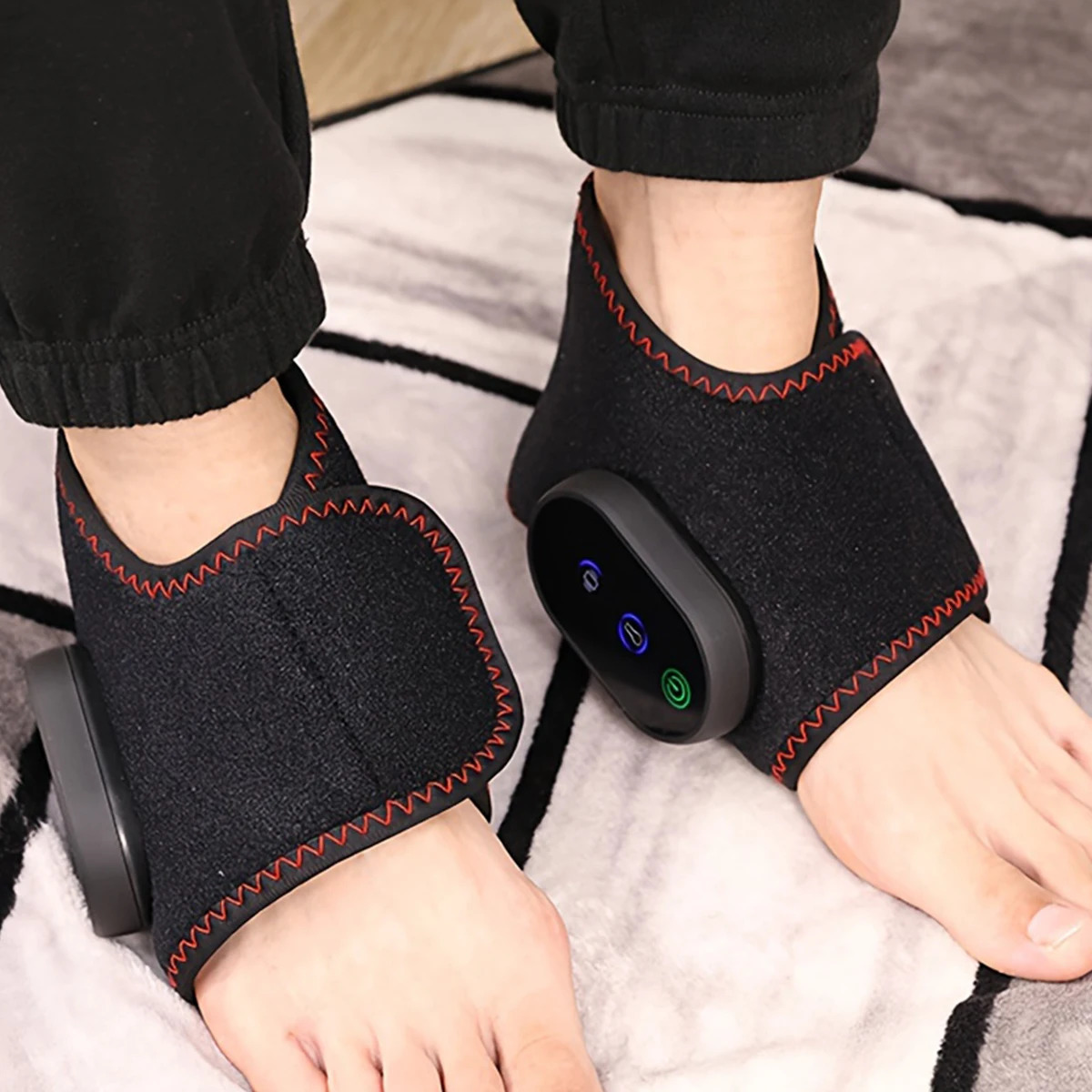Rechargeable ankle massager easy to operate convenient use intelligent timing vibration temperature sensing giving gifts 250605