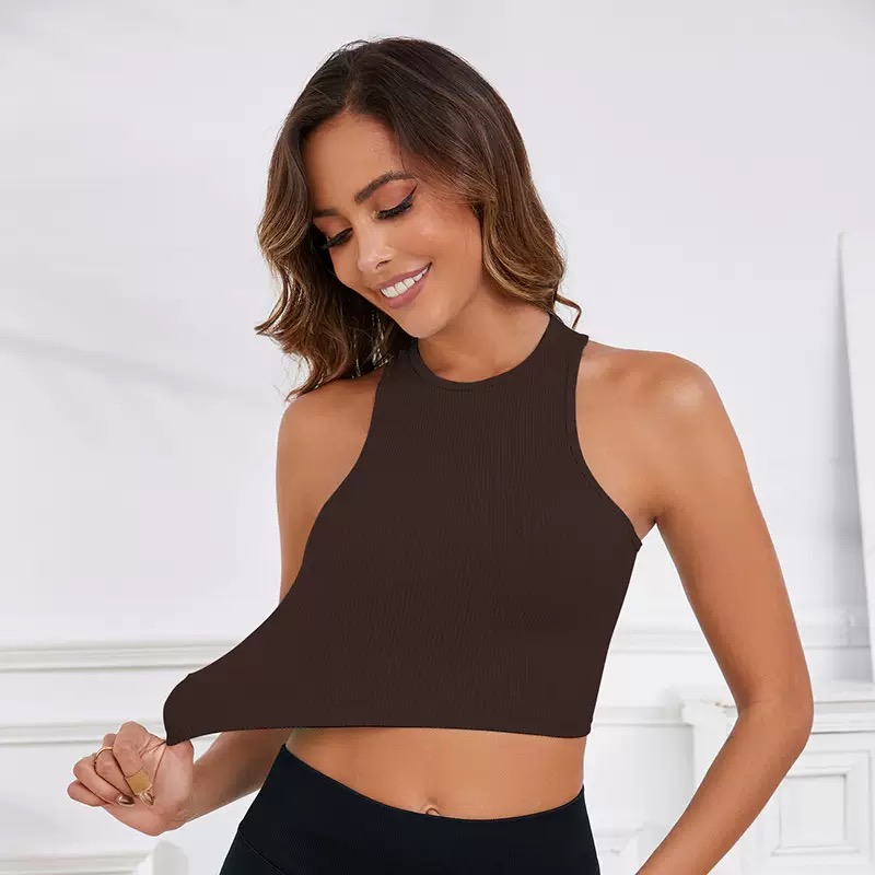 Breathable Womens Sports Vest with Shock Absorption & Anti-Sag Design