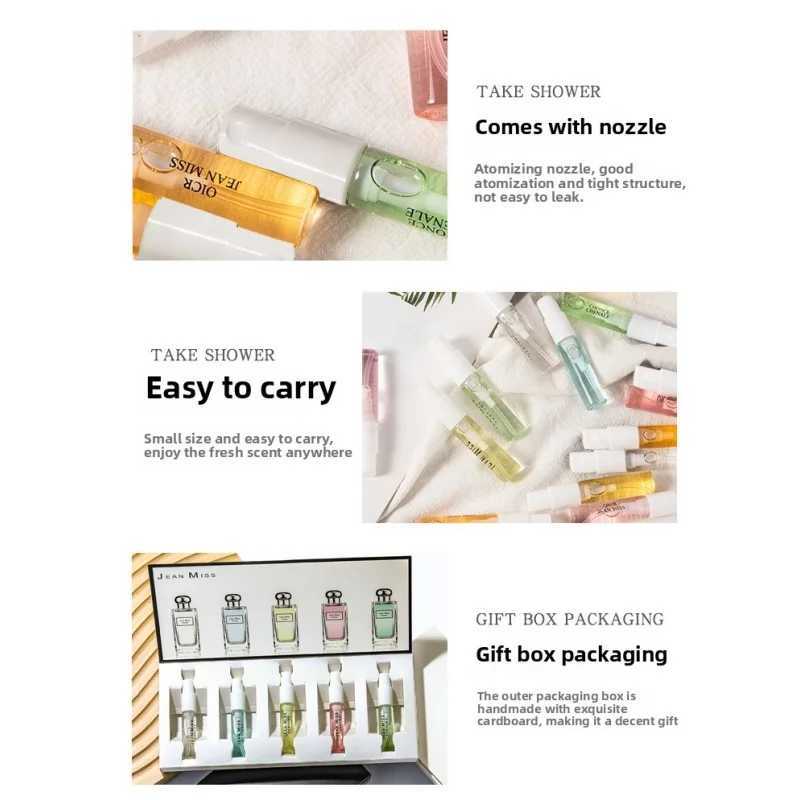 JEAN MISS Brand 3 Sets Fragrance Perfume For Women Long Lasting Fresh Eau De Toilette Perfuming Lady Flower Fruit Perfume W250620