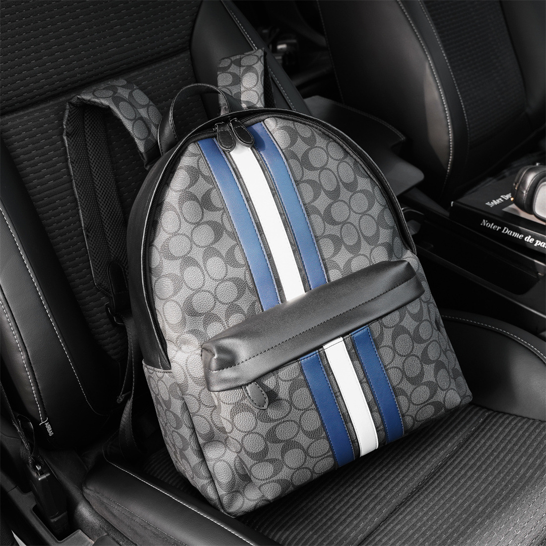 new Free shipping designer cross body for Men Splicing contrasting color backpack backpack Korean fashion backpack travel bag computer bag