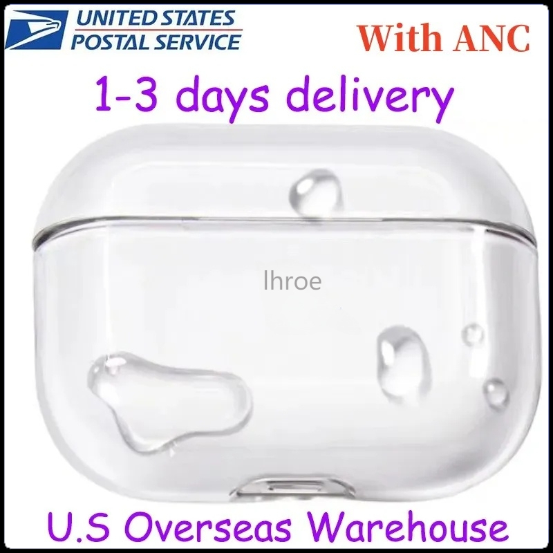 US Warehouse For 2025 New USB C Pro 3rd Headphone Accessories Solid TPU Protective Earphone Cover Wireless Charging Shockproof Case Free shipping