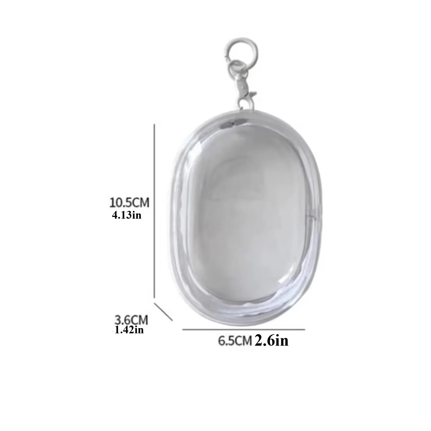 Round Black PVC Transparent Cosmetic Bags Jewelry Organizer Portable Data Cable Earphone Coin Charger Storage Pouches 250612