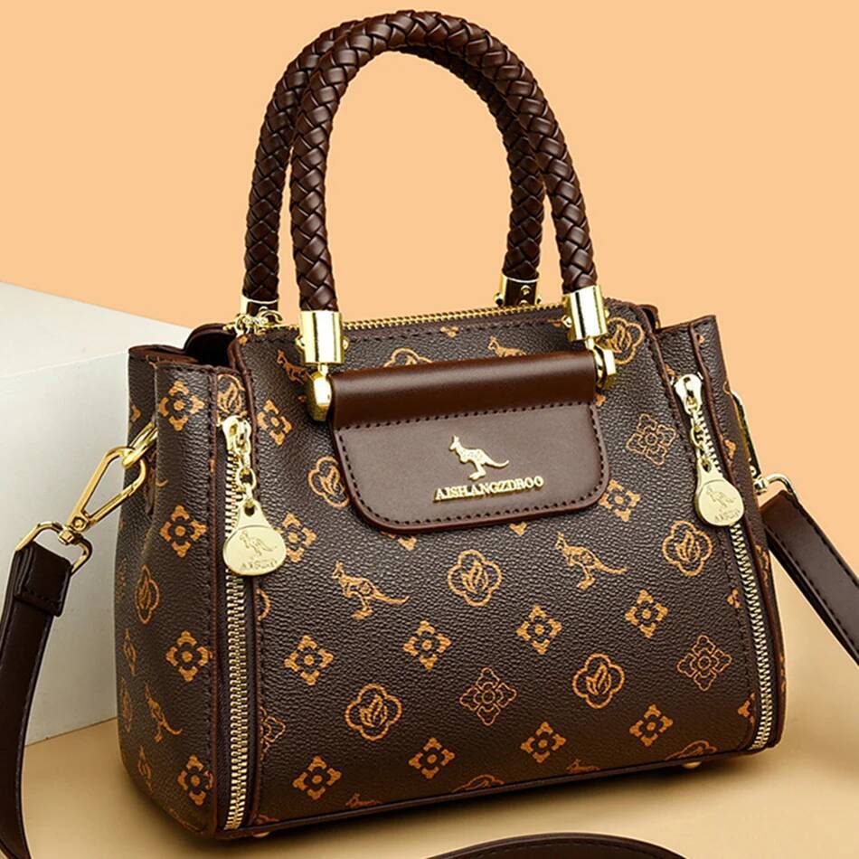 DHGM Fashion Crossbody for Designer Ladies Purses and Handbags High-quality Soft Leather Women Shoulder Messenger Bags Sac