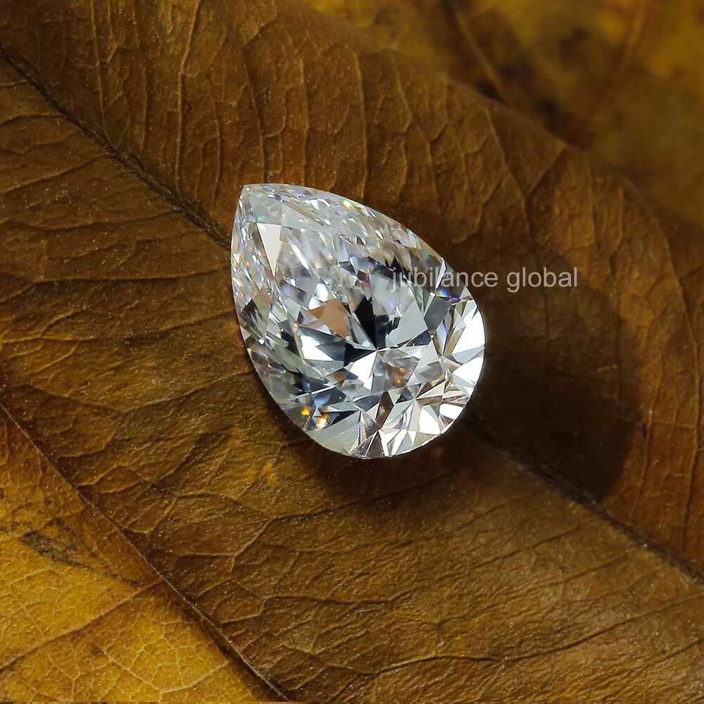IGI White Pear Cut 6.25 Ct Lab Diamond F VS2 Clarity Loose Calibrated Lab Created Diamonds for Jewelry Making