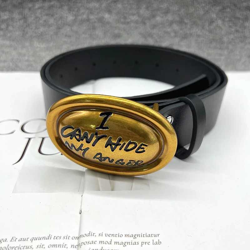 Womens Fashion Letter Buckle Genuine Leather Corset Female Cummeund Coat Waistband Dr Decoration Wide Belt XJ250620