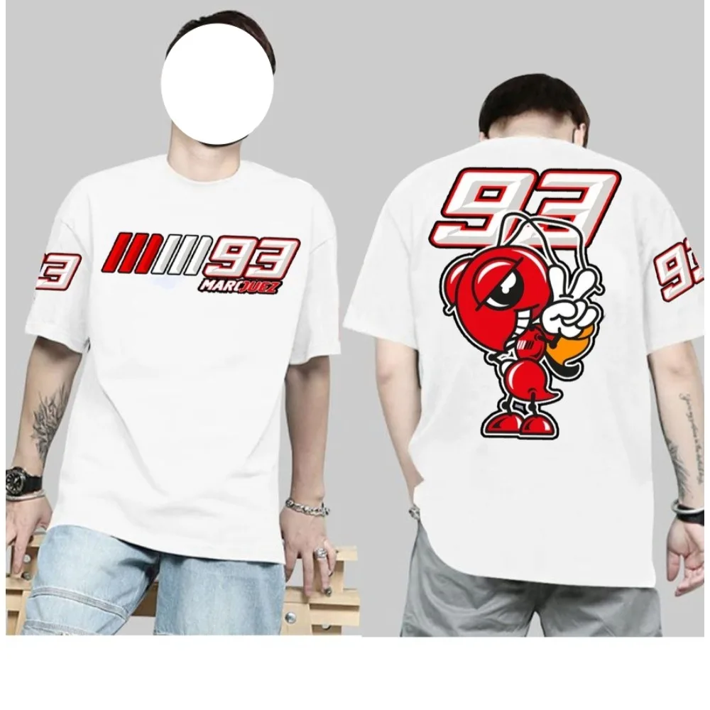 2025 Summer women Marc T Shirt Casual No. 93 Motor Marquezs T-shirt Graphic Short Sleeves Streetwear Unseix Top Tee
