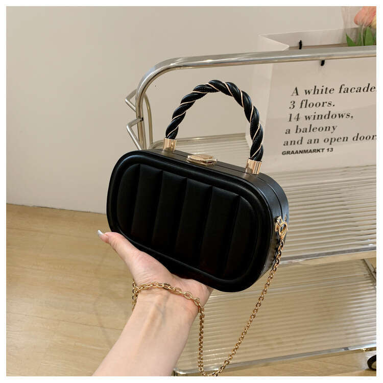 Bags Women's 2025 New Fashion Embossed Box High-Quality Handbag Chain Shoulder Crossbody Bag