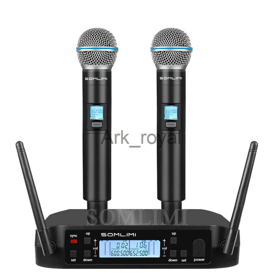 SOMLIMI GLD58 Microphone Wireless Professional UHF System Handheld Mic For Stage Speech Wedding Show Band Home Party Church J250620
