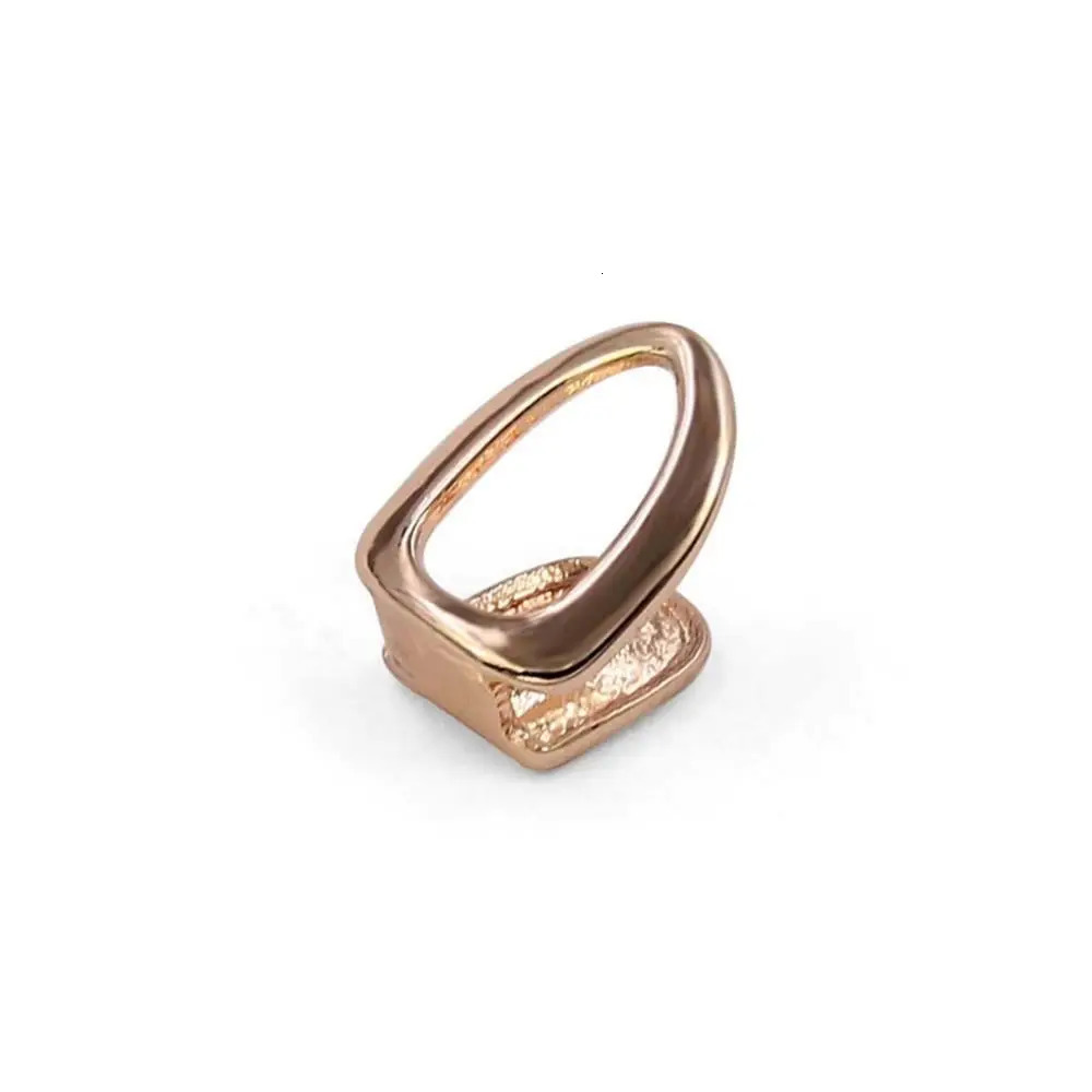 Hip Hop Rapper Single Shackle Teeth Cap Top Bottom Dental Braces Hollow Out Gold Color Metal Personality Tooth Jewelry 250613