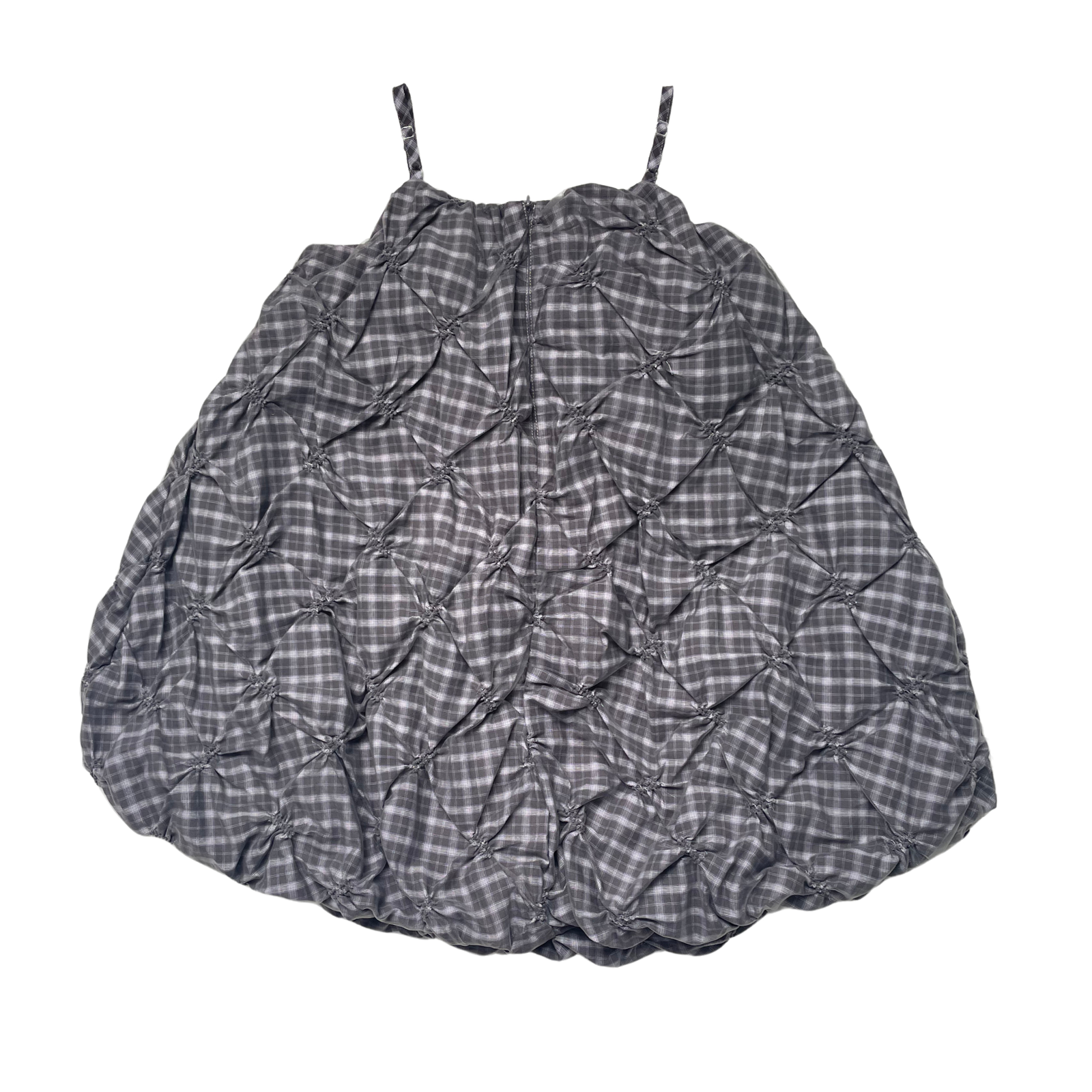 Girls' suspender lantern plaid dress Casual versatile outerwear dress