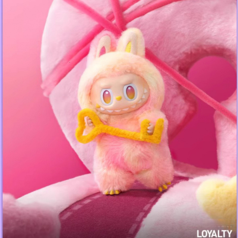 Designer Keychain Cross-border New Bubble Mart LABUBU Front High Energy Vinyl Plush Pendant Macaron 3rd Free Delivery Generation Blind Box Doll