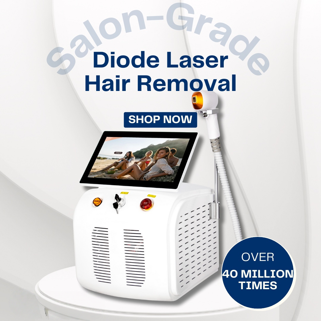 Newest Laser Hair Removal Device Diode Laser 3 wavelength 755nm 808nm 1064nm Ice Point Painless Permanent Hair Removal Machine