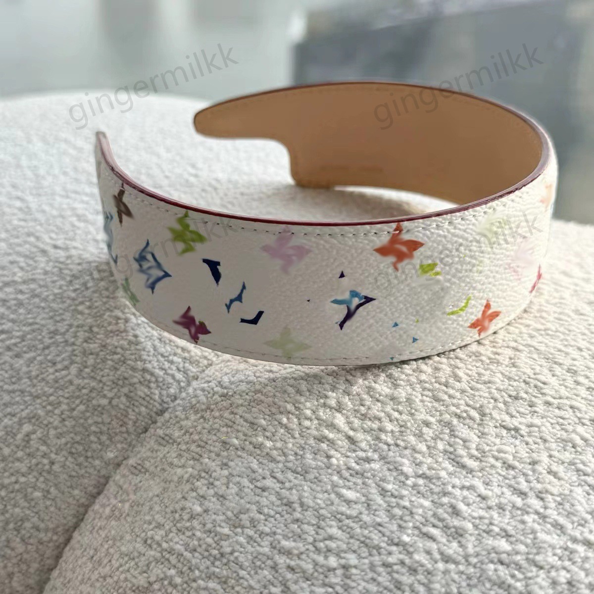 Designer Headbands With Gift Box for Women Leather Hair Headband Hair For Girl Gift Christmas Gift